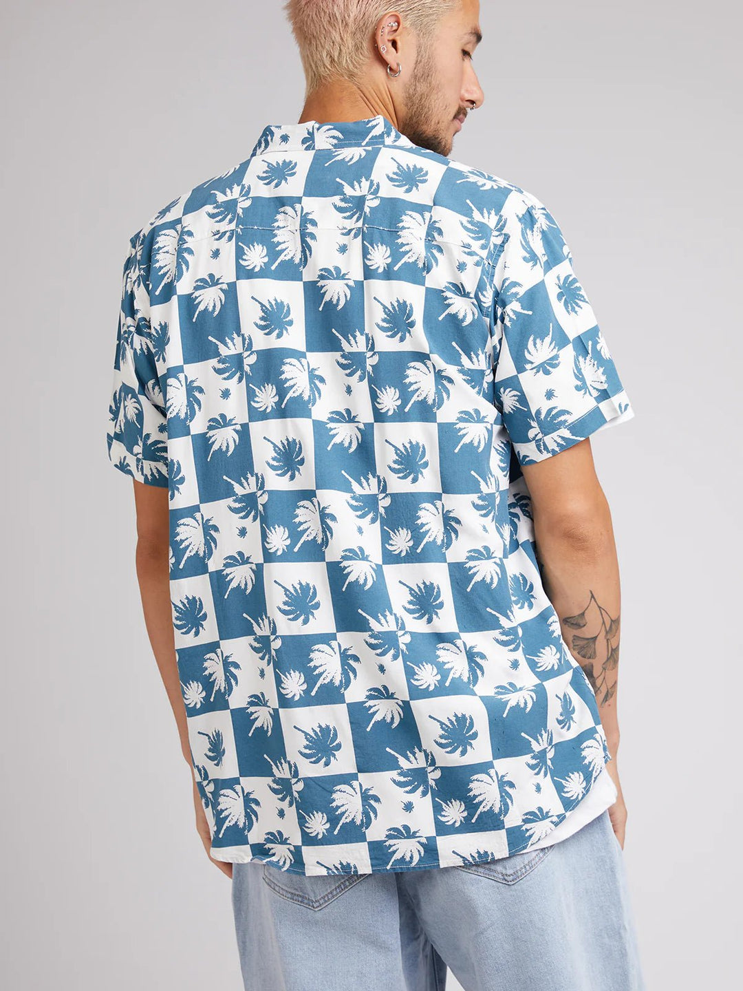 Palm Check SS Shirt - Chillis & More NZ