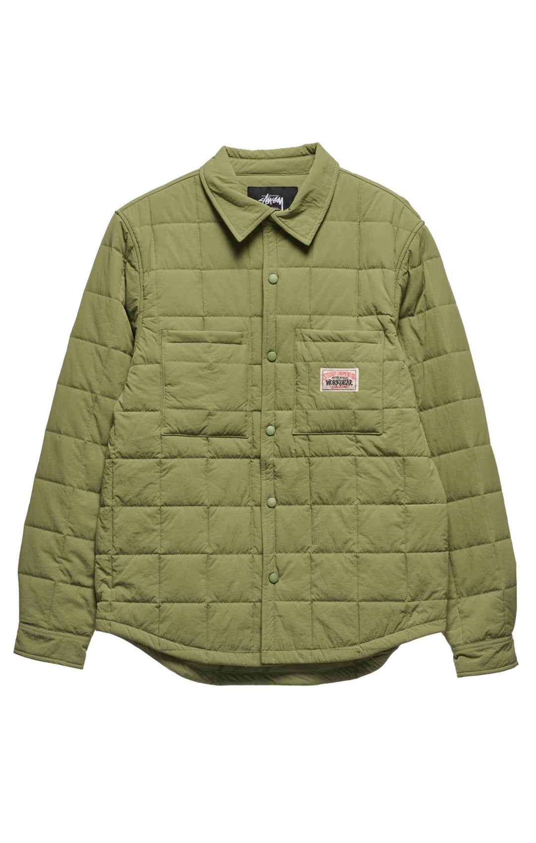 Quilted Fatigue Shirt - Army Green - Chillis & More NZ