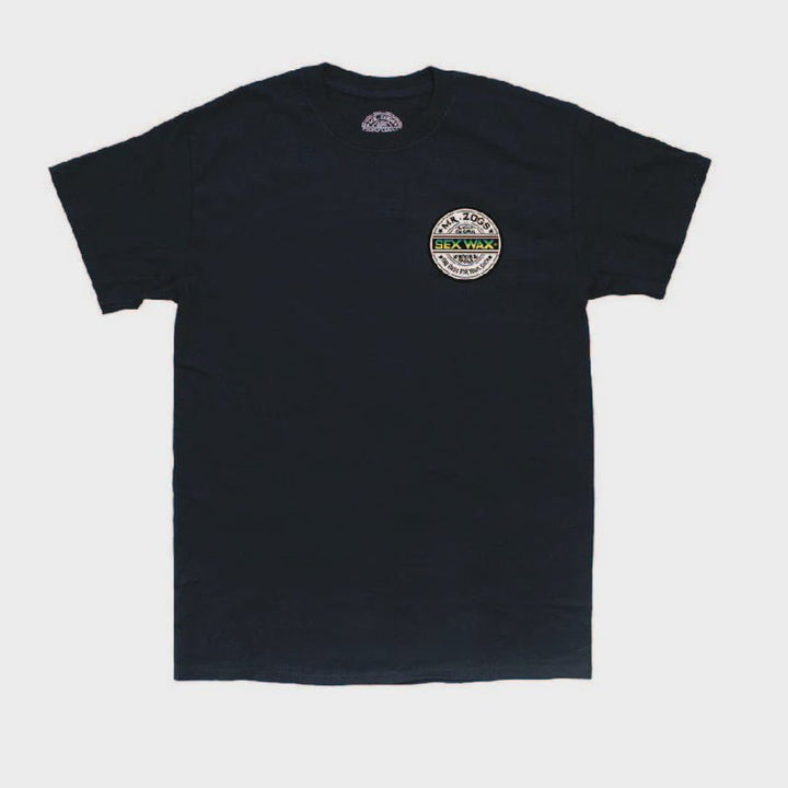 Sexwax Word Fade Green Tee - Black - Chillis & More NZ
