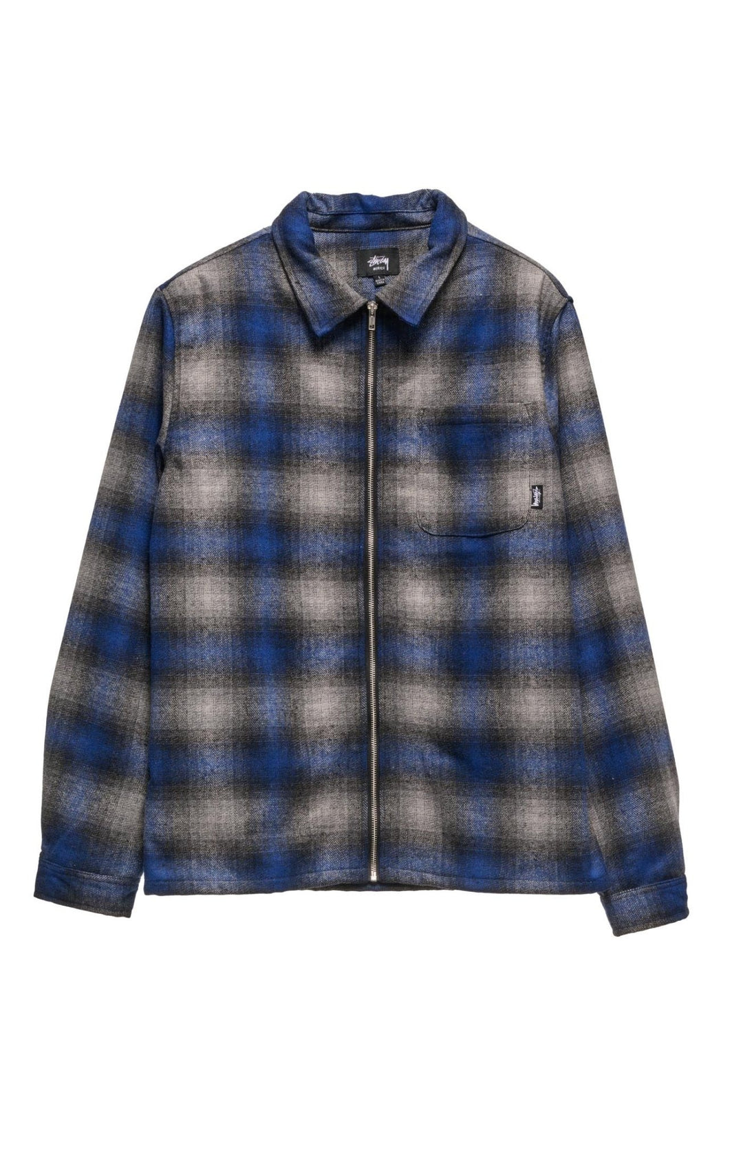 Shadow Plaid Zip Up LS Shirt - Chillis & More NZ