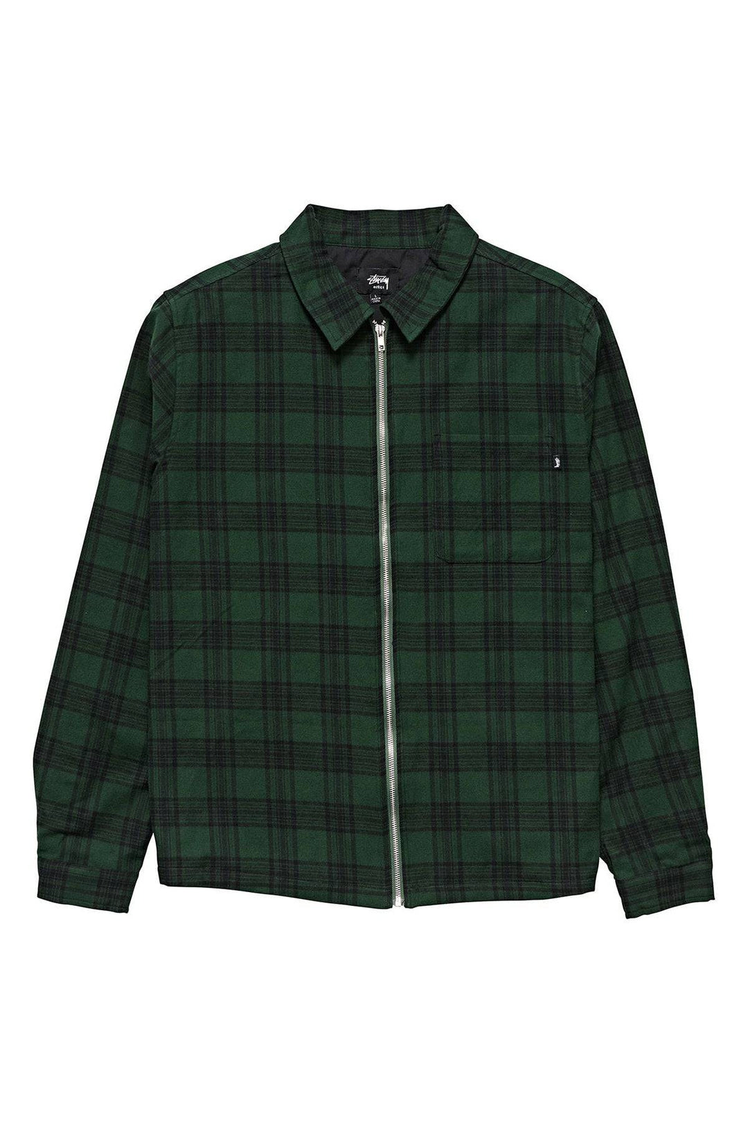 Stussy Classic Zip up Plaid LS Shirt - Chillis & More NZ