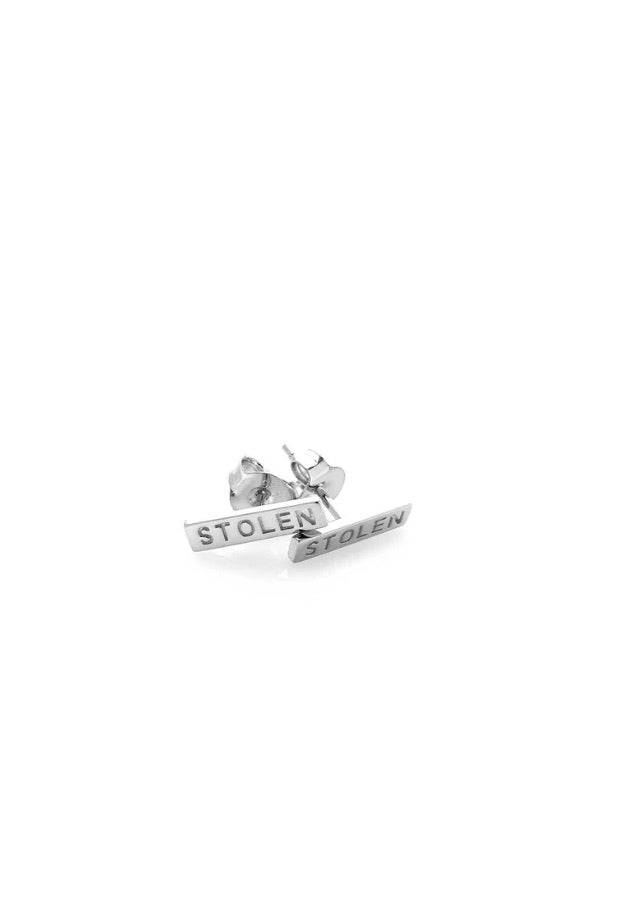 Tiny Stolen Bar Earrings -1220 - Chillis & More NZ
