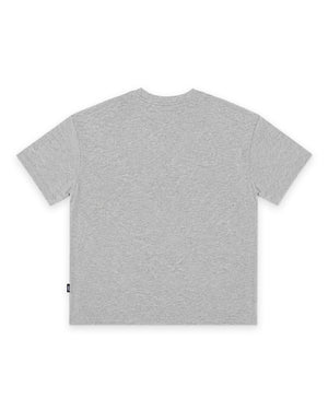 Riot Heavy Weight Tee - Grey Marle