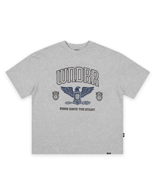 Riot Heavy Weight Tee - Grey Marle