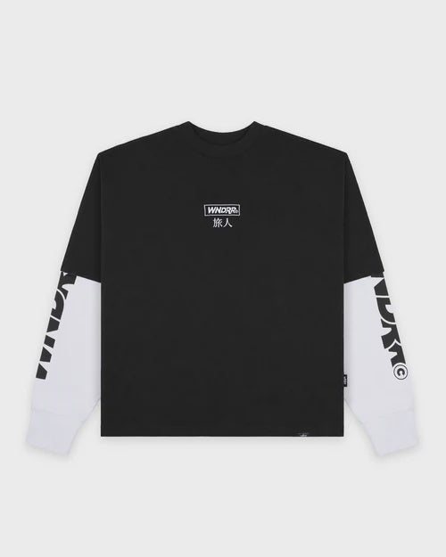 Shodo Layered L/S Tee - Black