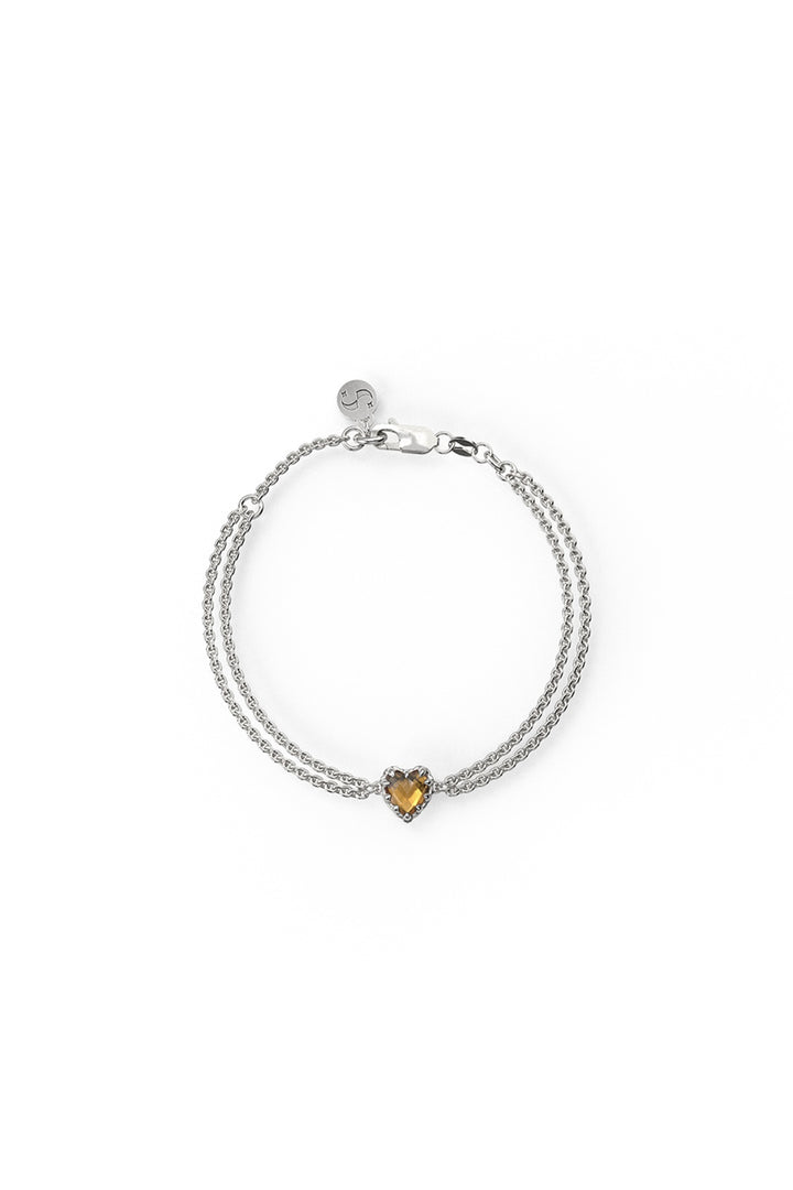 Love Claw Bracelet - Citrine