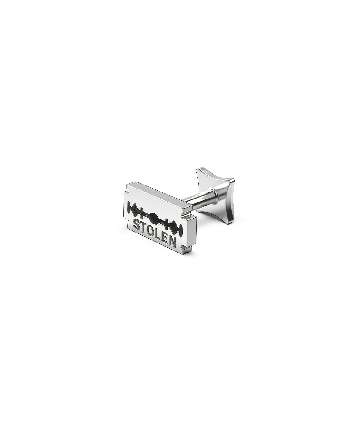Stolen Razor Flat Back Earring