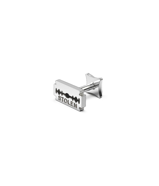 Stolen Razor Flat Back Earring