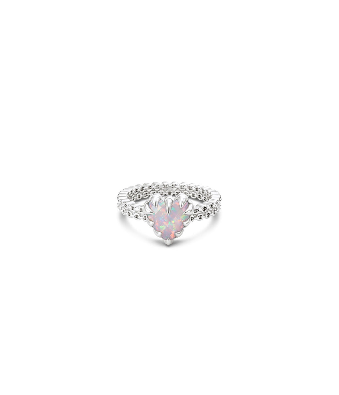 Mini Claw Ring - Pink Bello Opal