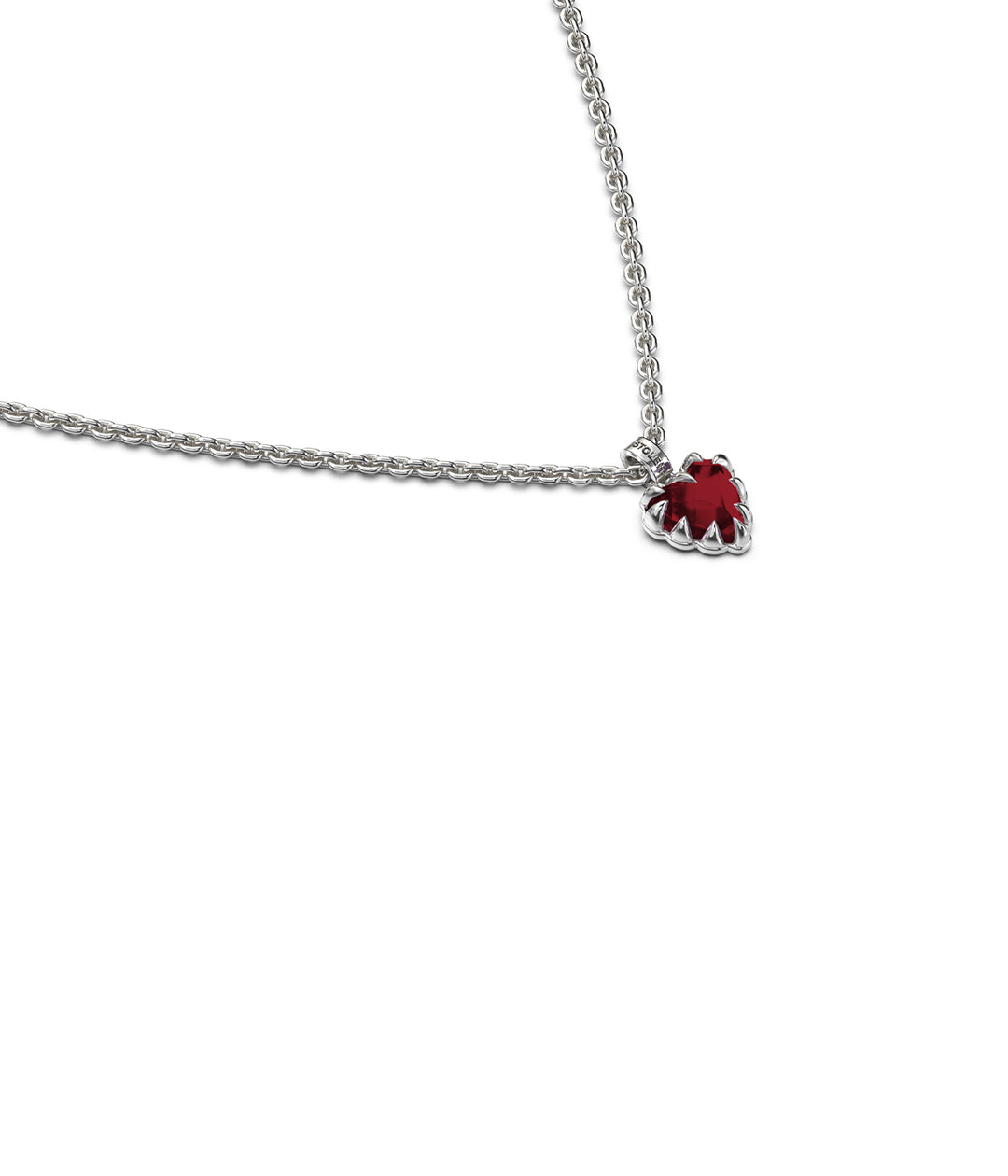 Mini Love Claw Necklace - Garnet