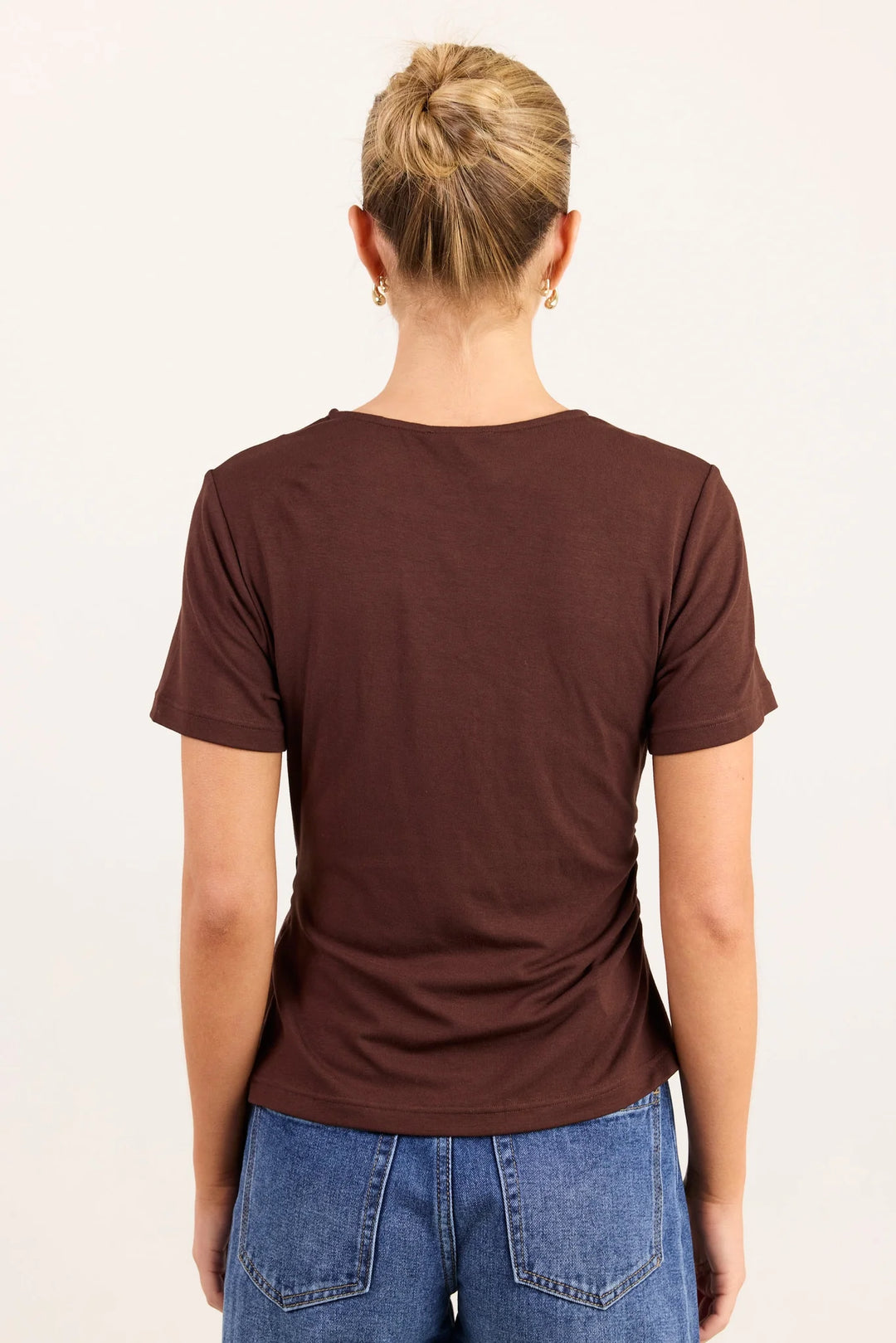 Loop Chocolate Knot Front Short Sleeve Tee