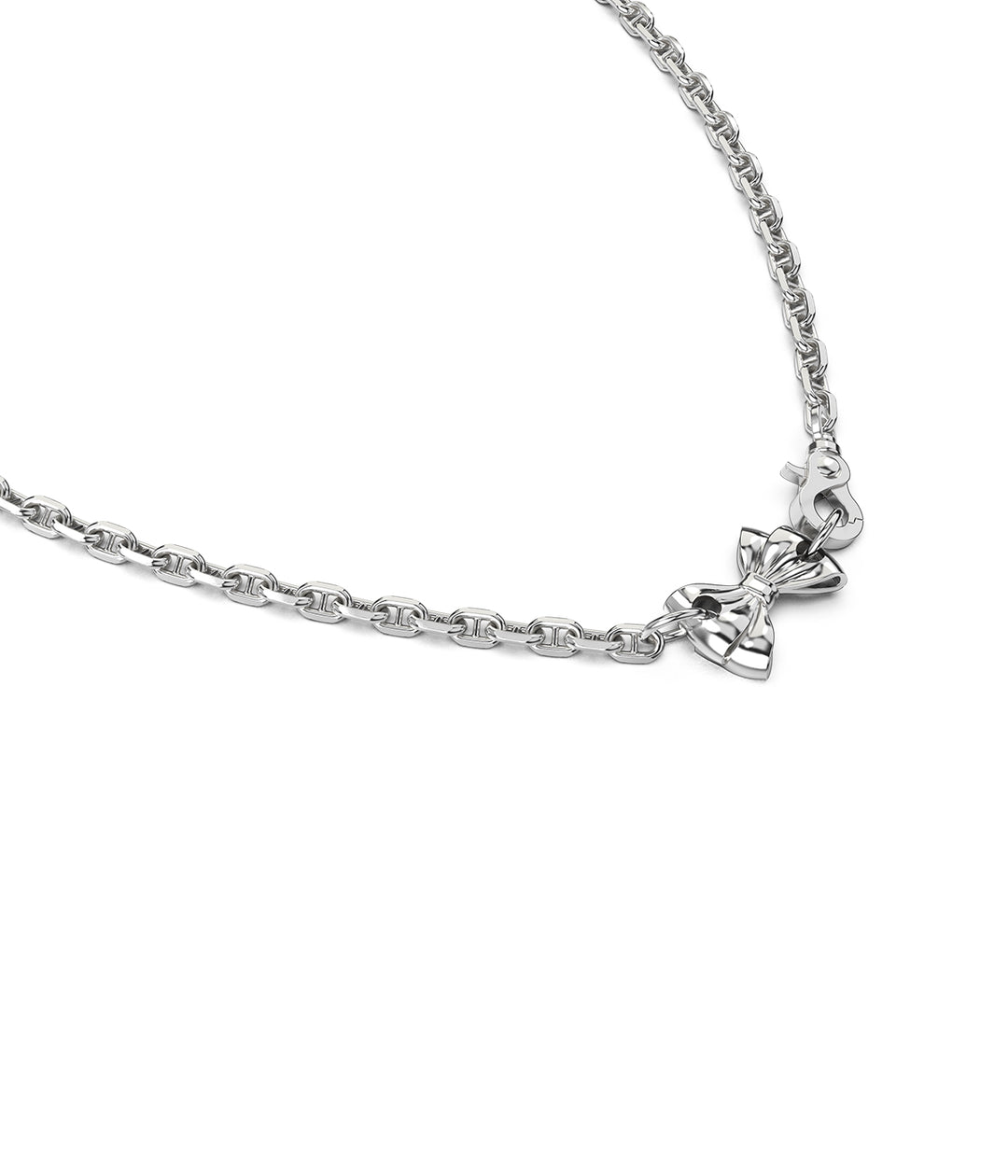 Pierced Bow Necklace
