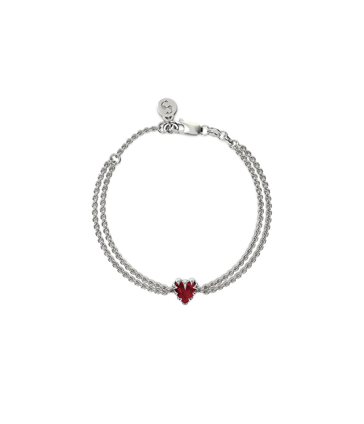 Love Claw Bracelet - Garnet
