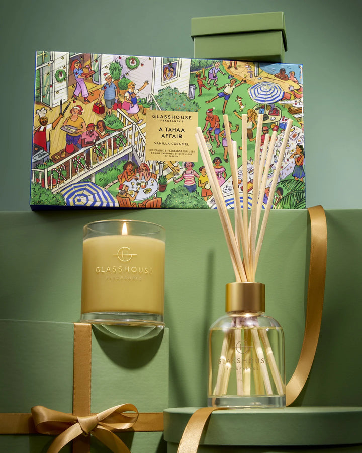 A Tahaa Affair 200g Candle + 150ml Fragrance Diffuser X26