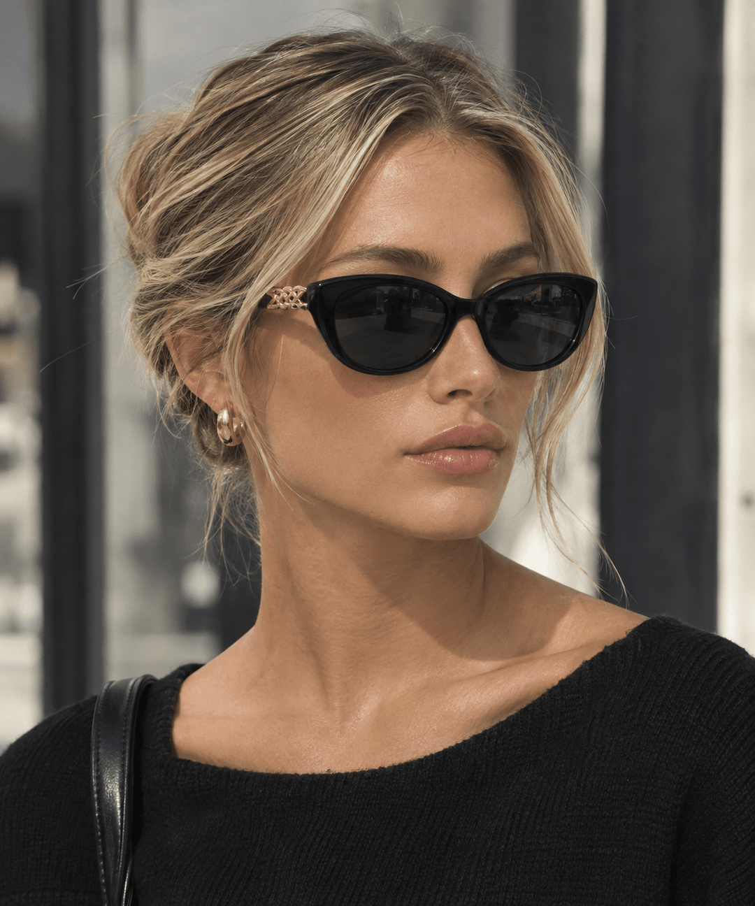 6286B Unity Polarised Sunglasses Women - Black - Chillis & More NZ