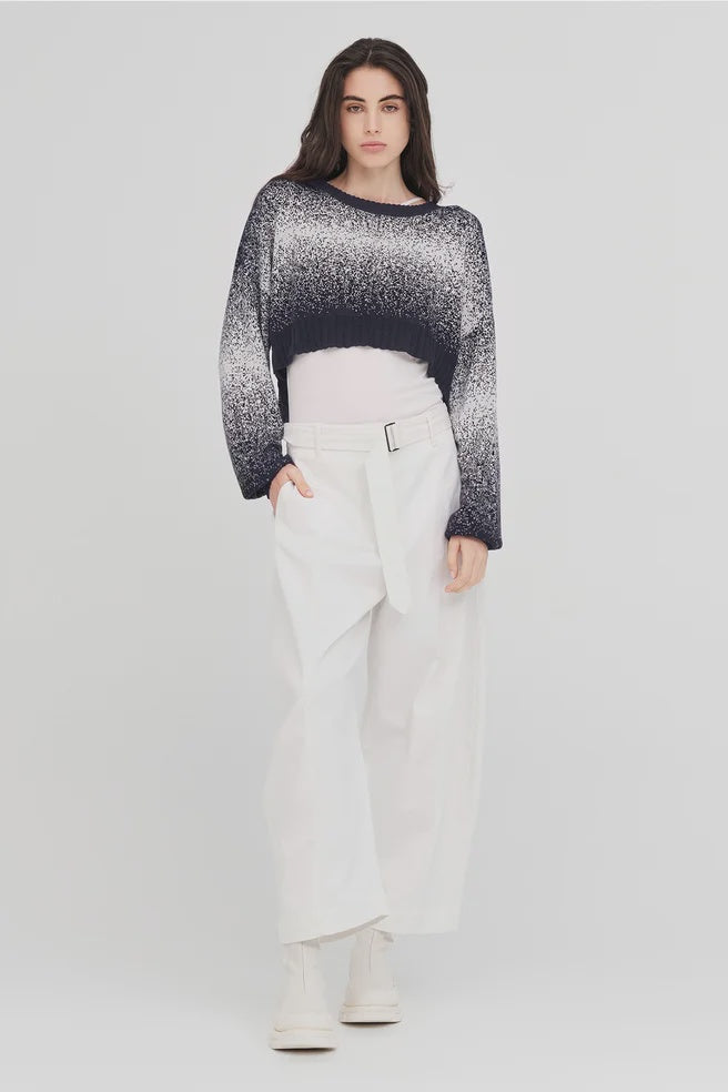 Gradient Art Sweater - Smoke/Ivory