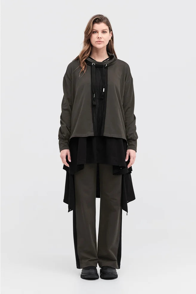 Strip Brink Sweater - Tarmac/Black