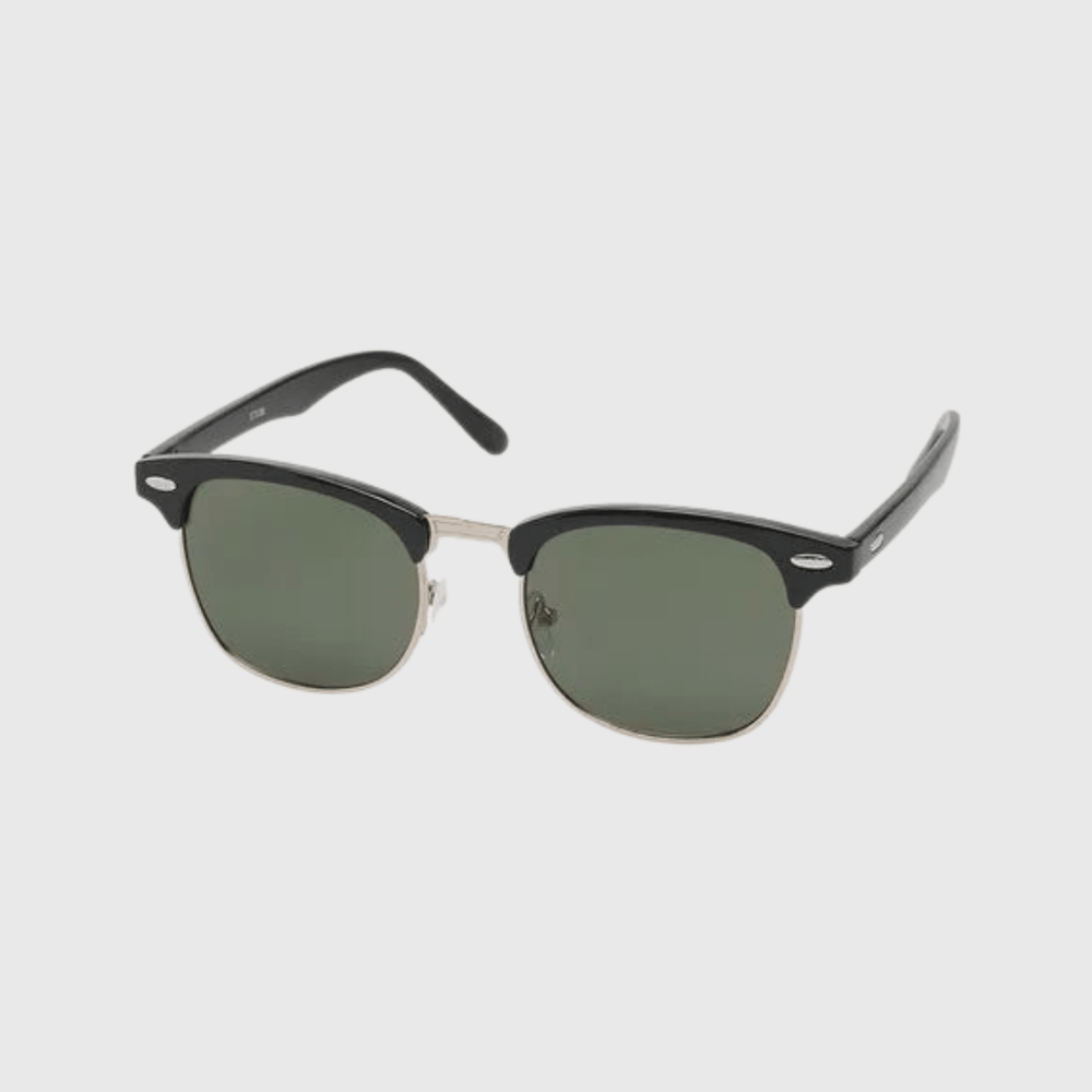 8703B Unity Retro Vintage Sunglasses - Black - Chillis & More NZ