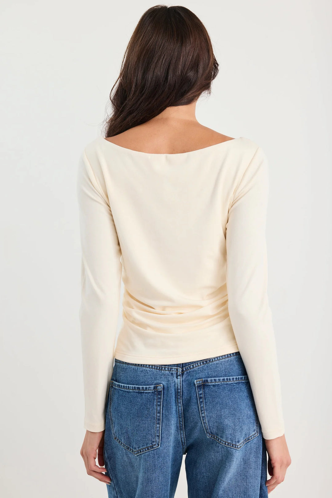 Alley Buttermilk Rib Boat Neck Top