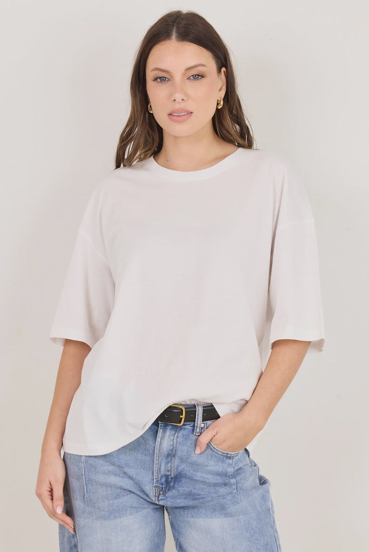 Boyfriend White Oversized Tee