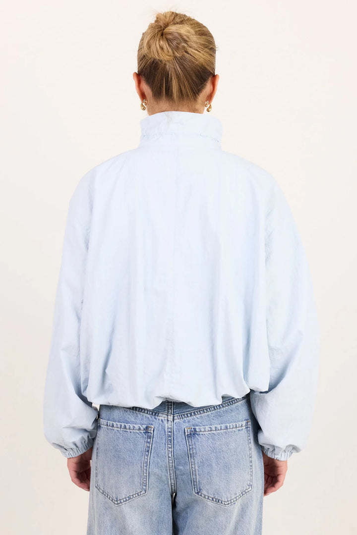 Element Ice Blue Funnel Neck Bomber Jacket