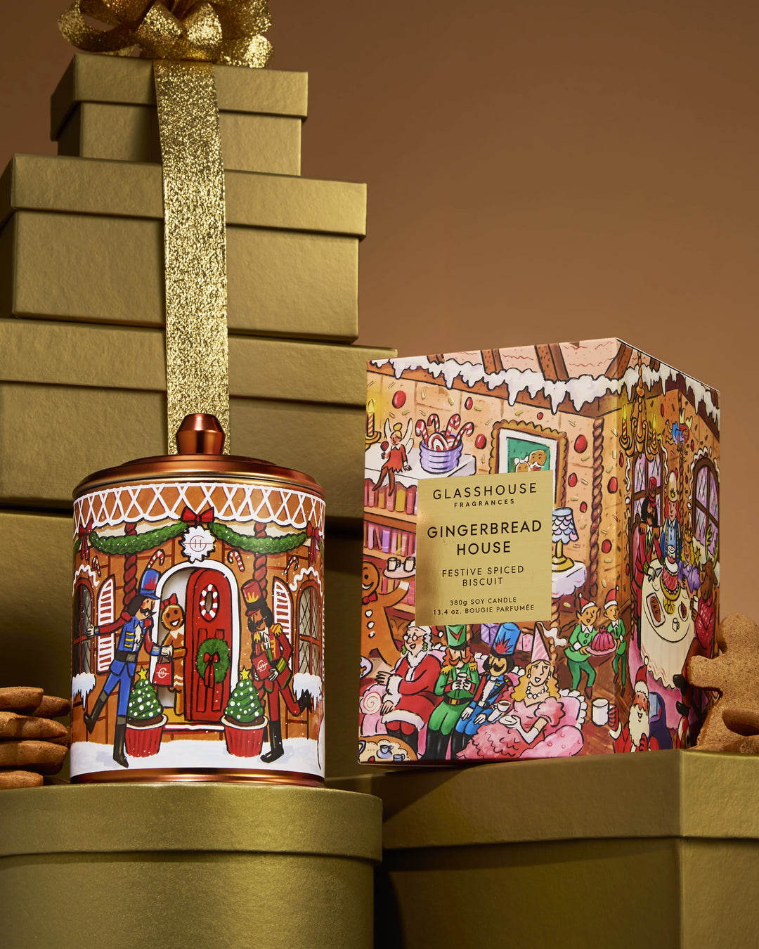 Gingerbread House Candle 380g X26