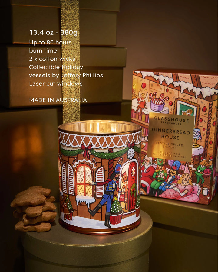 Gingerbread House Candle 380g X26