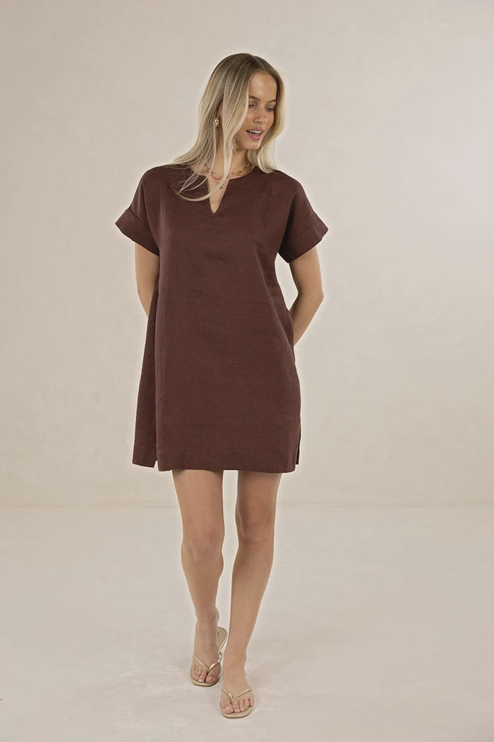 Yana Dress - Chocolate
