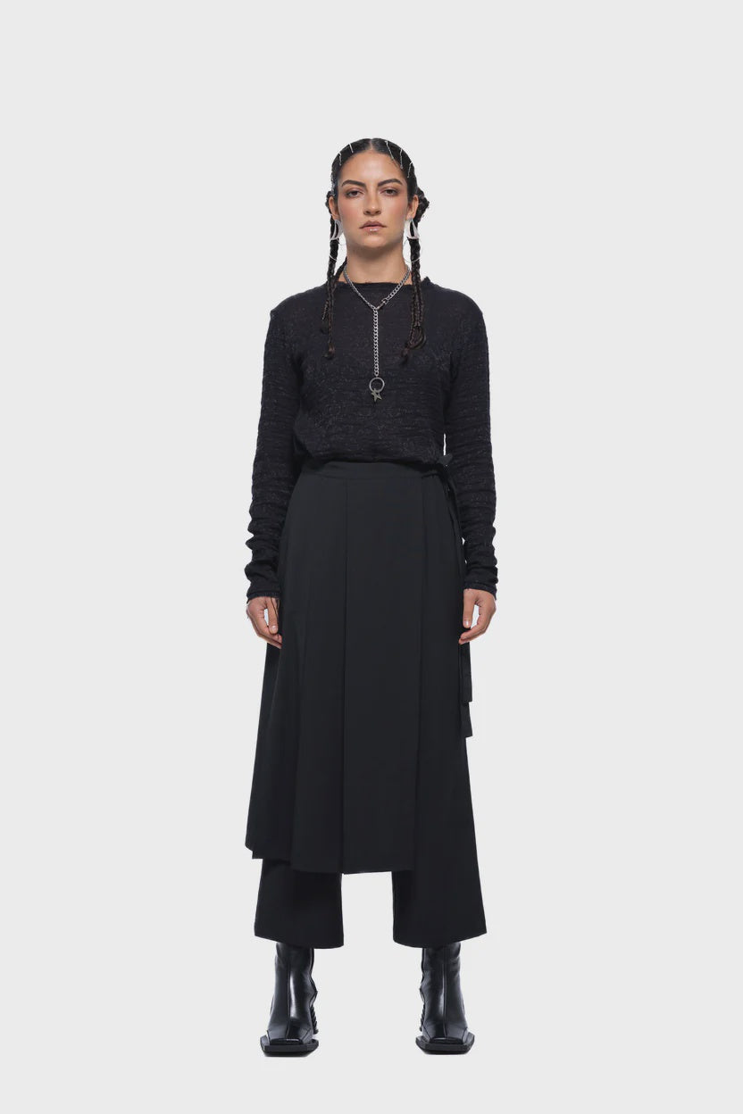 Greta Skort Pant - Black