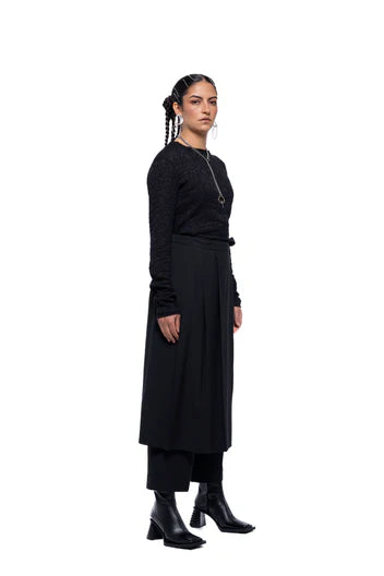 Greta Skort Pant - Black