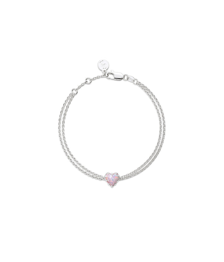 Love Claw Bracelet - Pink Bello Opal