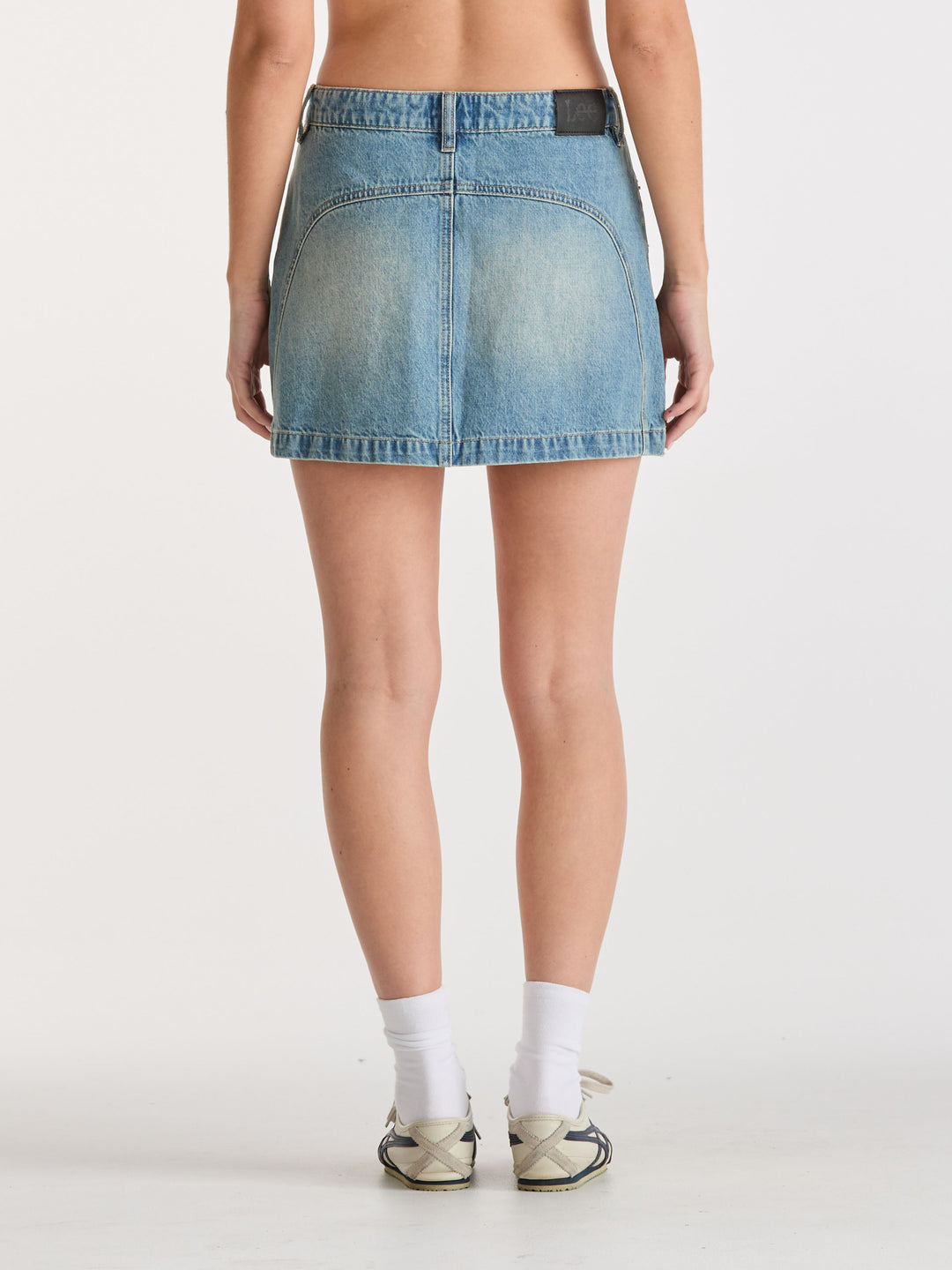Moto Mini Skirt - Gasoline Blue