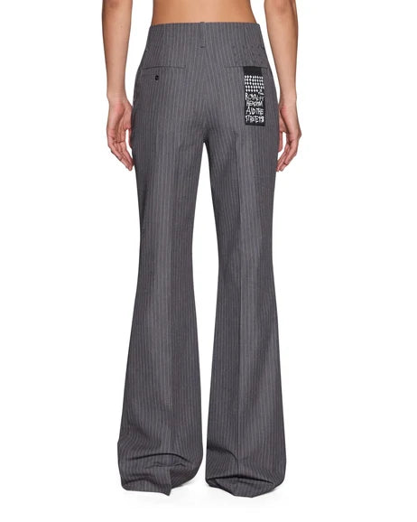 Soho Trouser - Grey Pinstripe