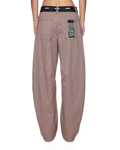 Barrel Trouser - Flip Houndstooth