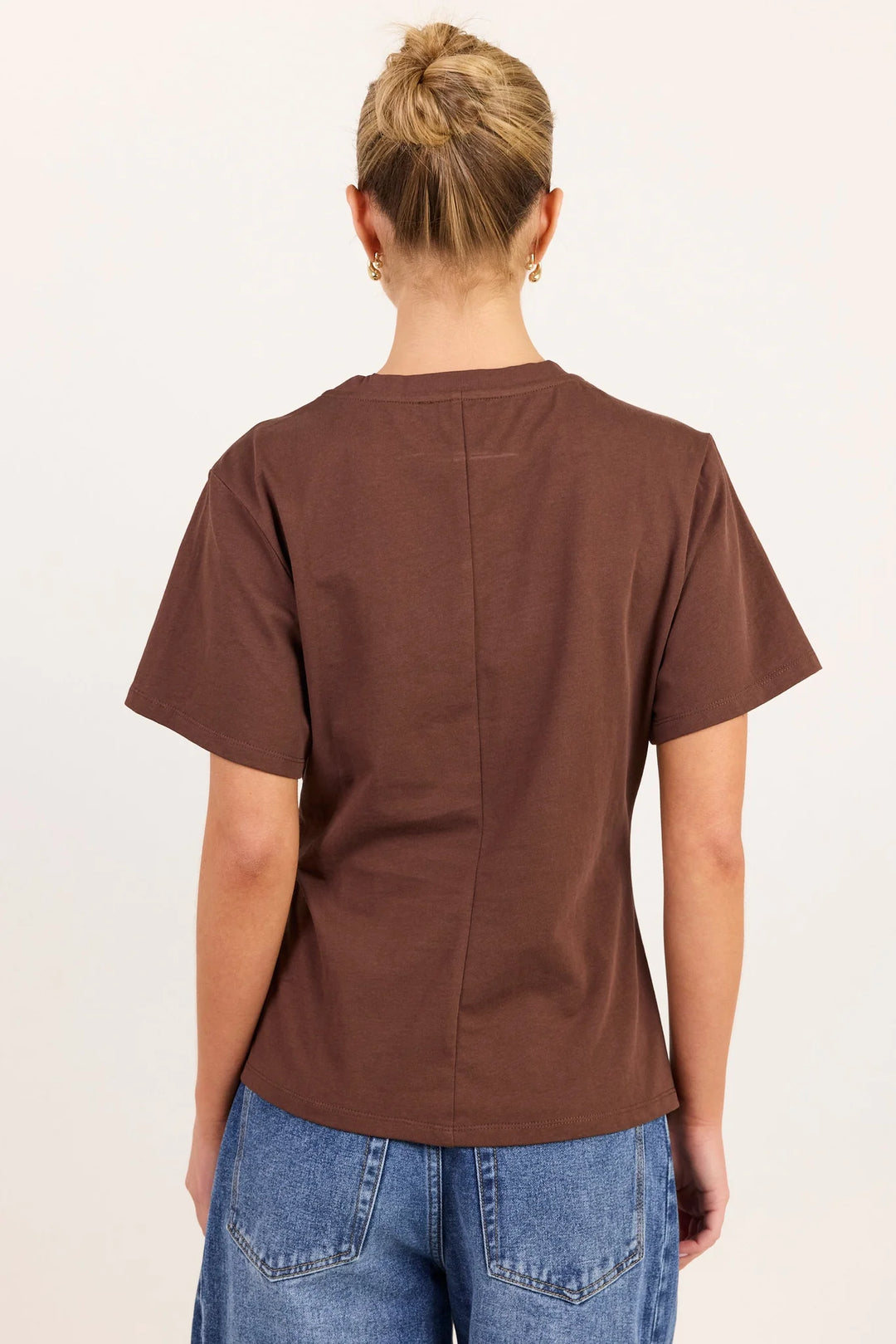 Rupture Chocolate Split Detail Tee