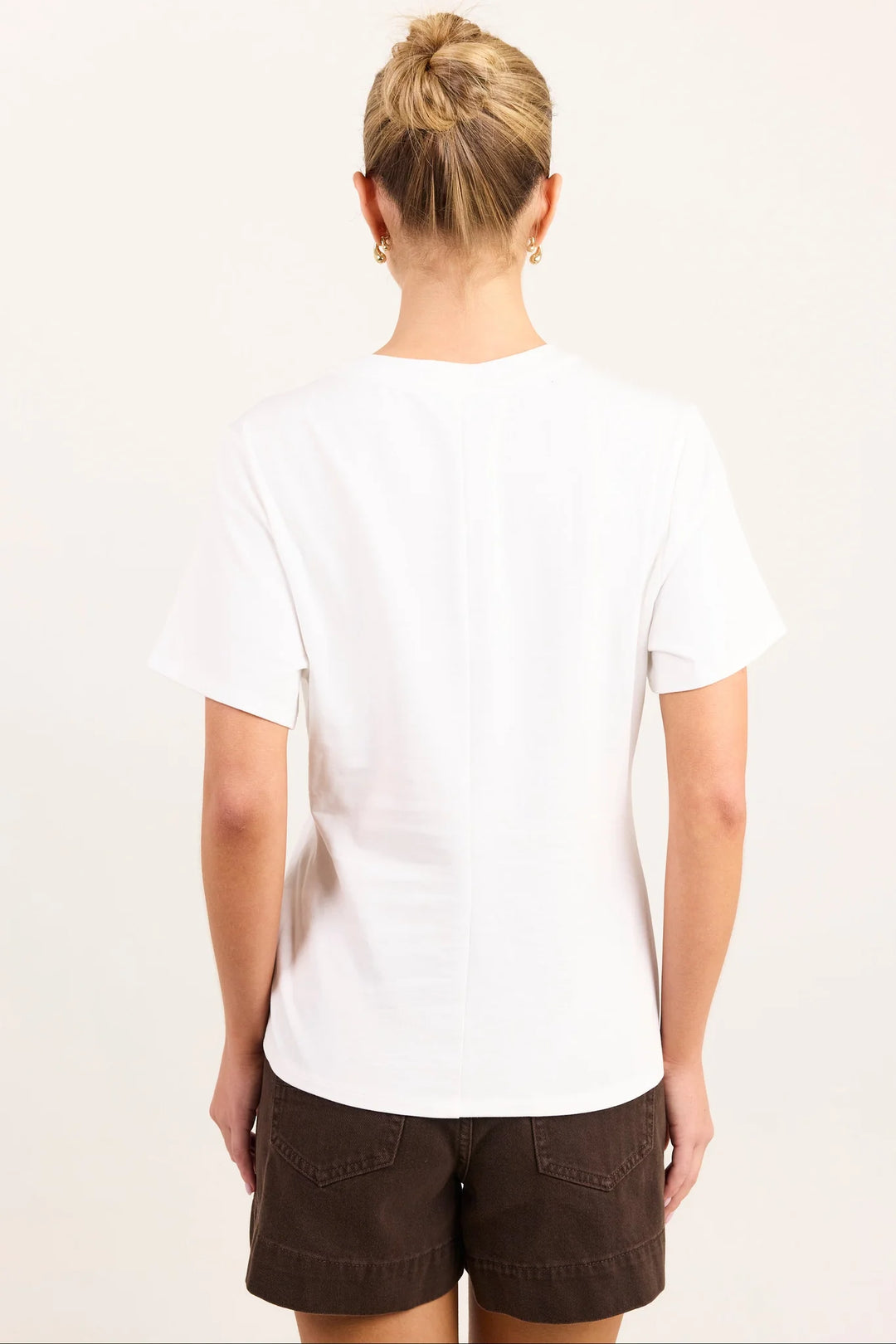 Rupture White Split Detail  Tee