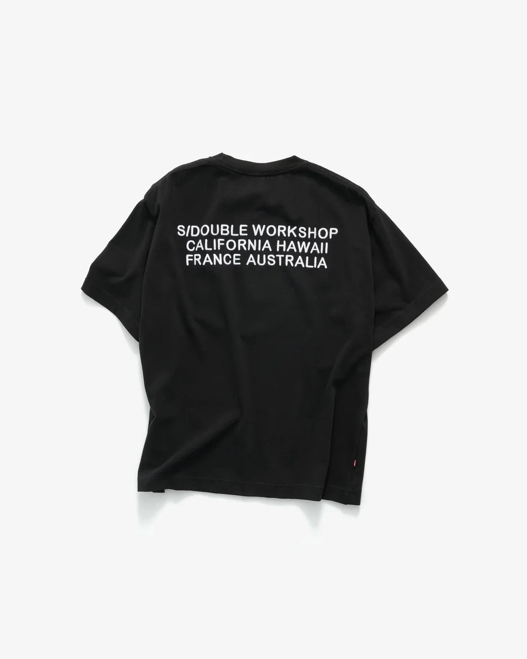 Country Text Heavy WT T-Shirt - Overdye Black