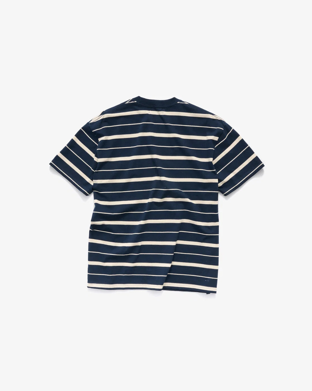 Cursive Stripe T-Shirt - Navy/Natural