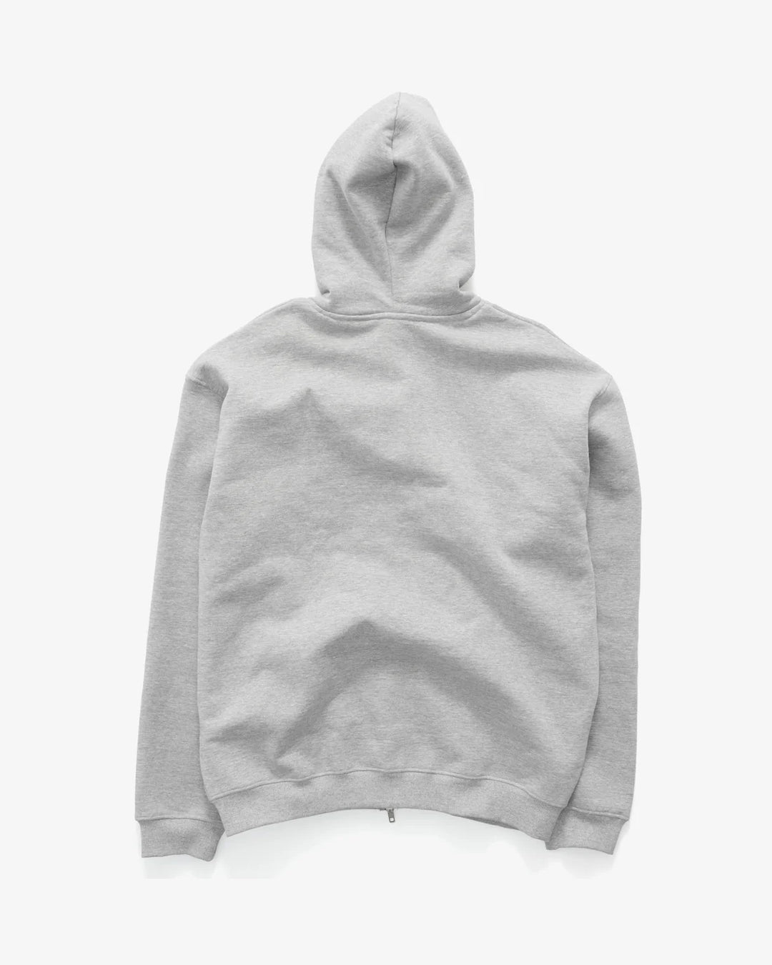 Triple Block Zip Hoodie - Grey Heather