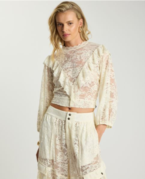 Savage Romance Lace Frill Top