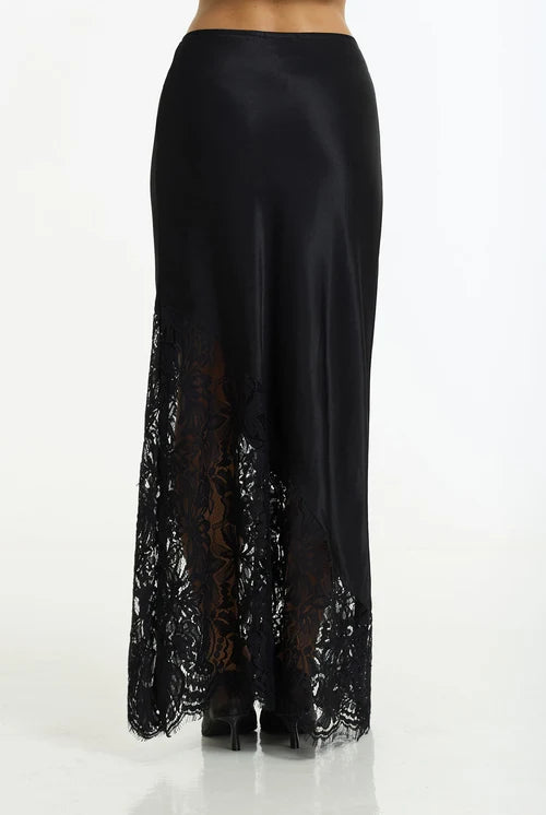 Softly Spoken Skirt - Black Lace