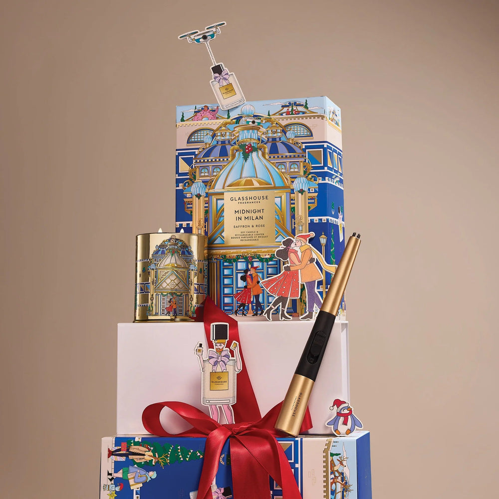 A Midnight In Milan Candle & Lighter Gift Set X25 - Chillis & More NZ