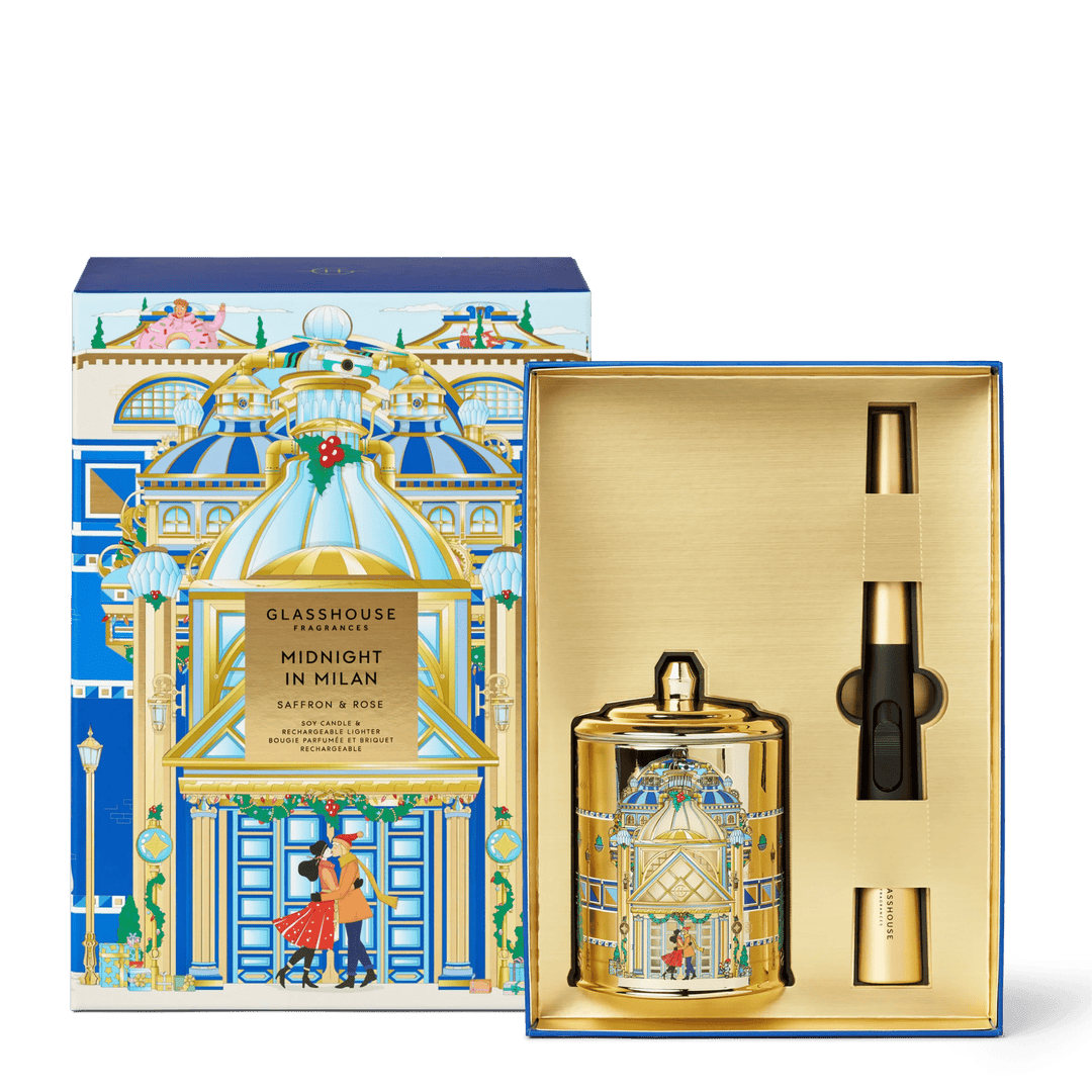 A Midnight In Milan Candle & Lighter Gift Set X25 - Chillis & More NZ