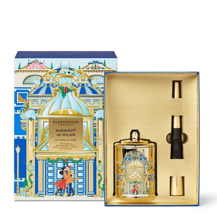 A Midnight In Milan Candle & Lighter Gift Set X25 - Chillis & More NZ