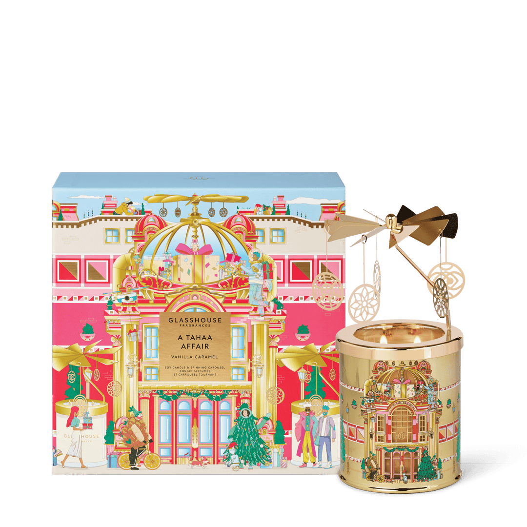 A Tahaa Affair Candle & Spinning Carousel X25 - Chillis & More NZ