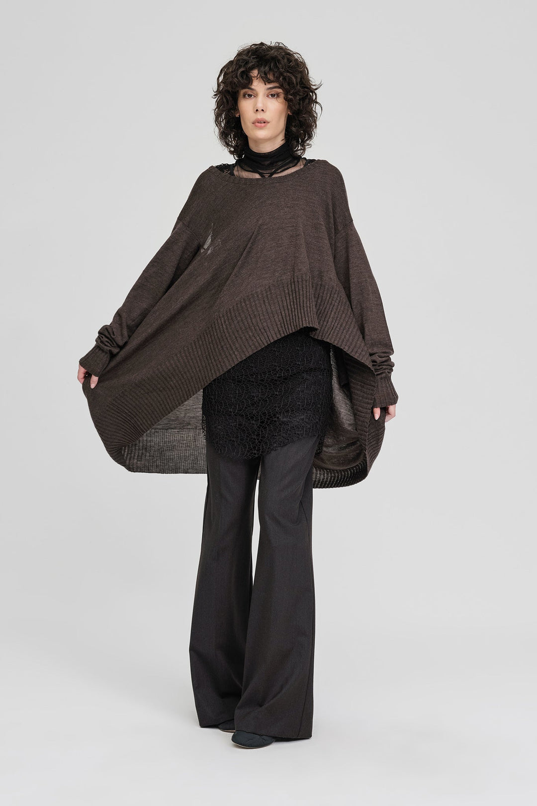 Abstract Sweater - Chocolate - Chillis & More NZ