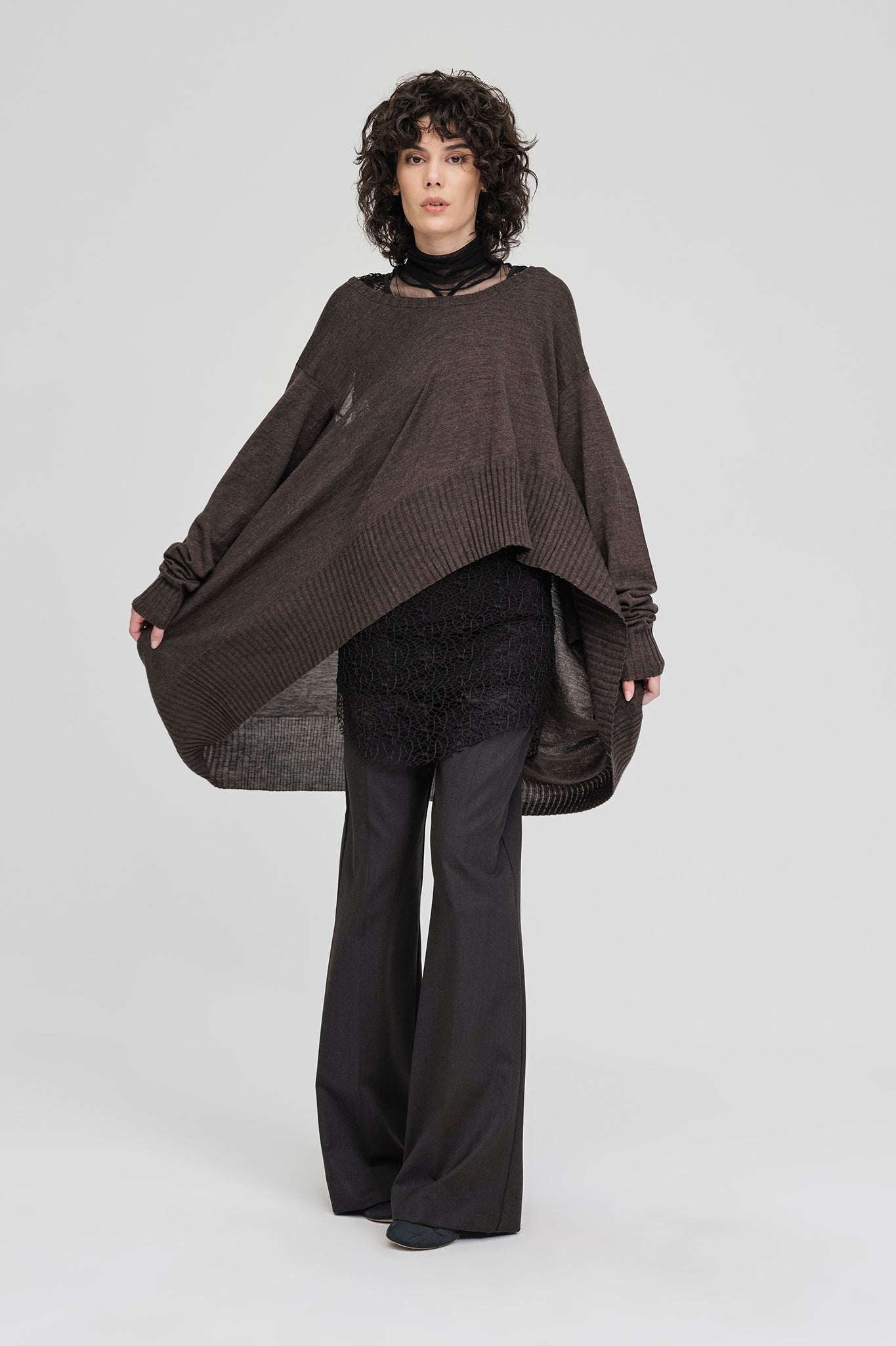 Abstract Sweater - Chocolate - Chillis & More NZ