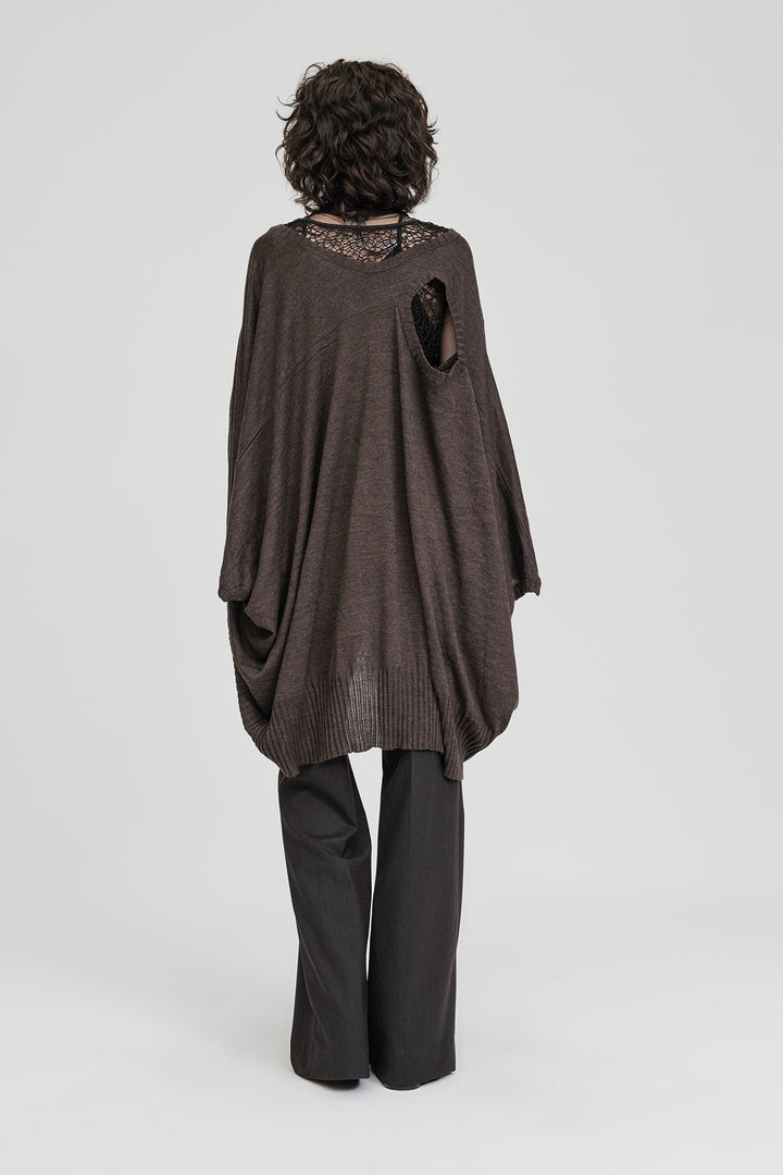 Abstract Sweater - Chocolate - Chillis & More NZ