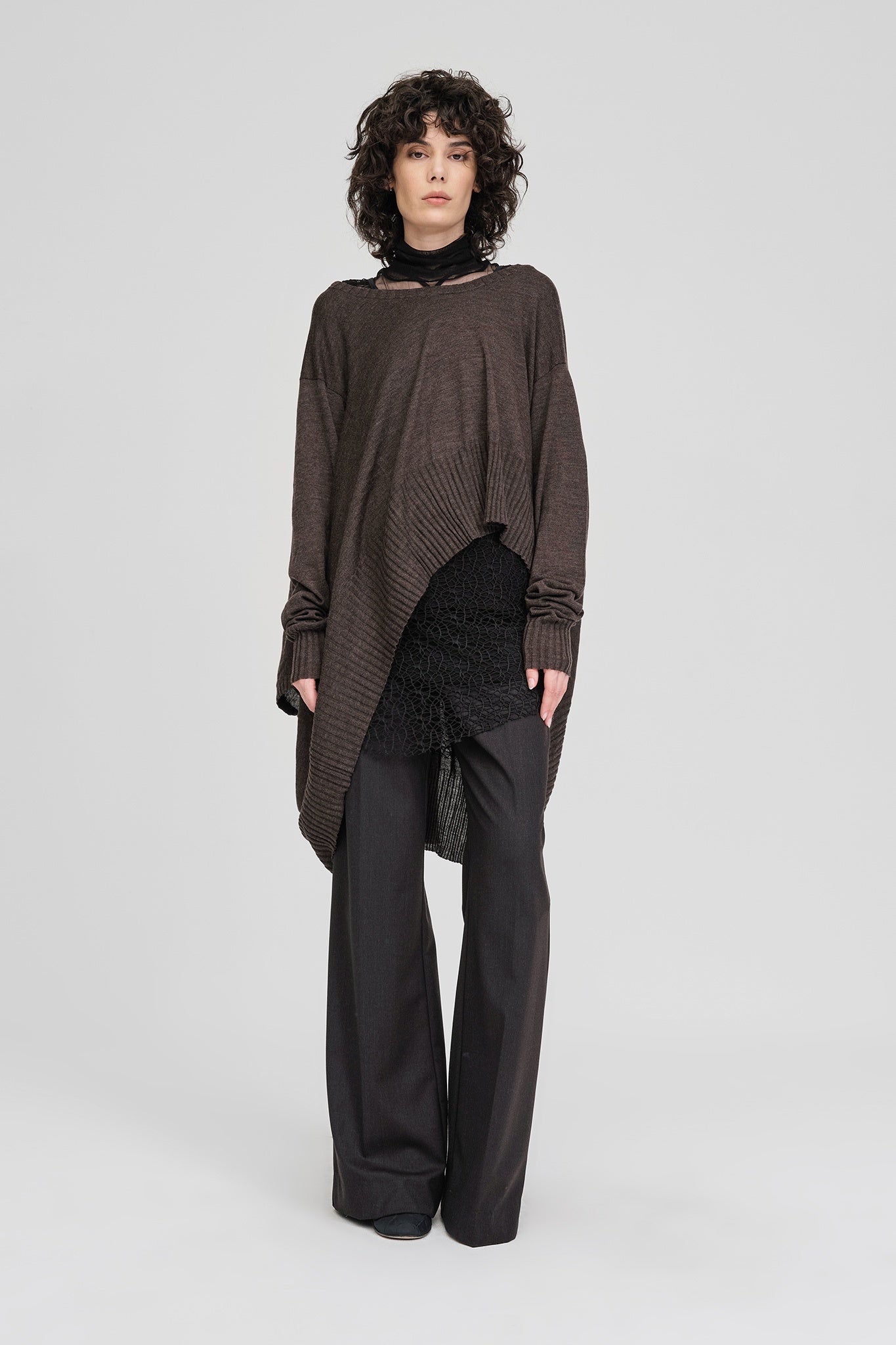 Abstract Sweater - Chocolate - Chillis & More NZ