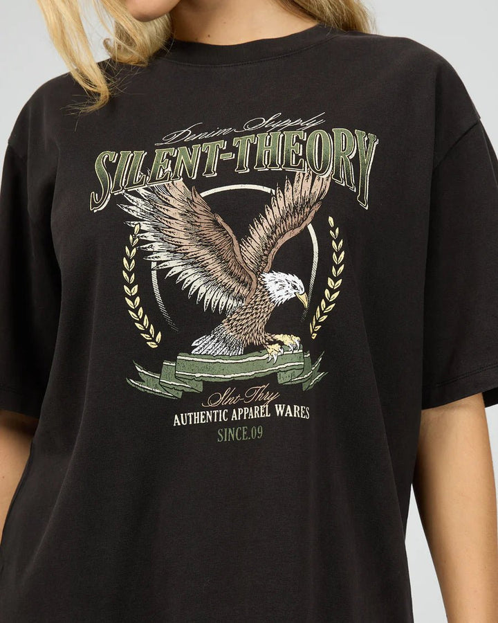 Airborne Tee - Washed Black - Chillis & More NZ